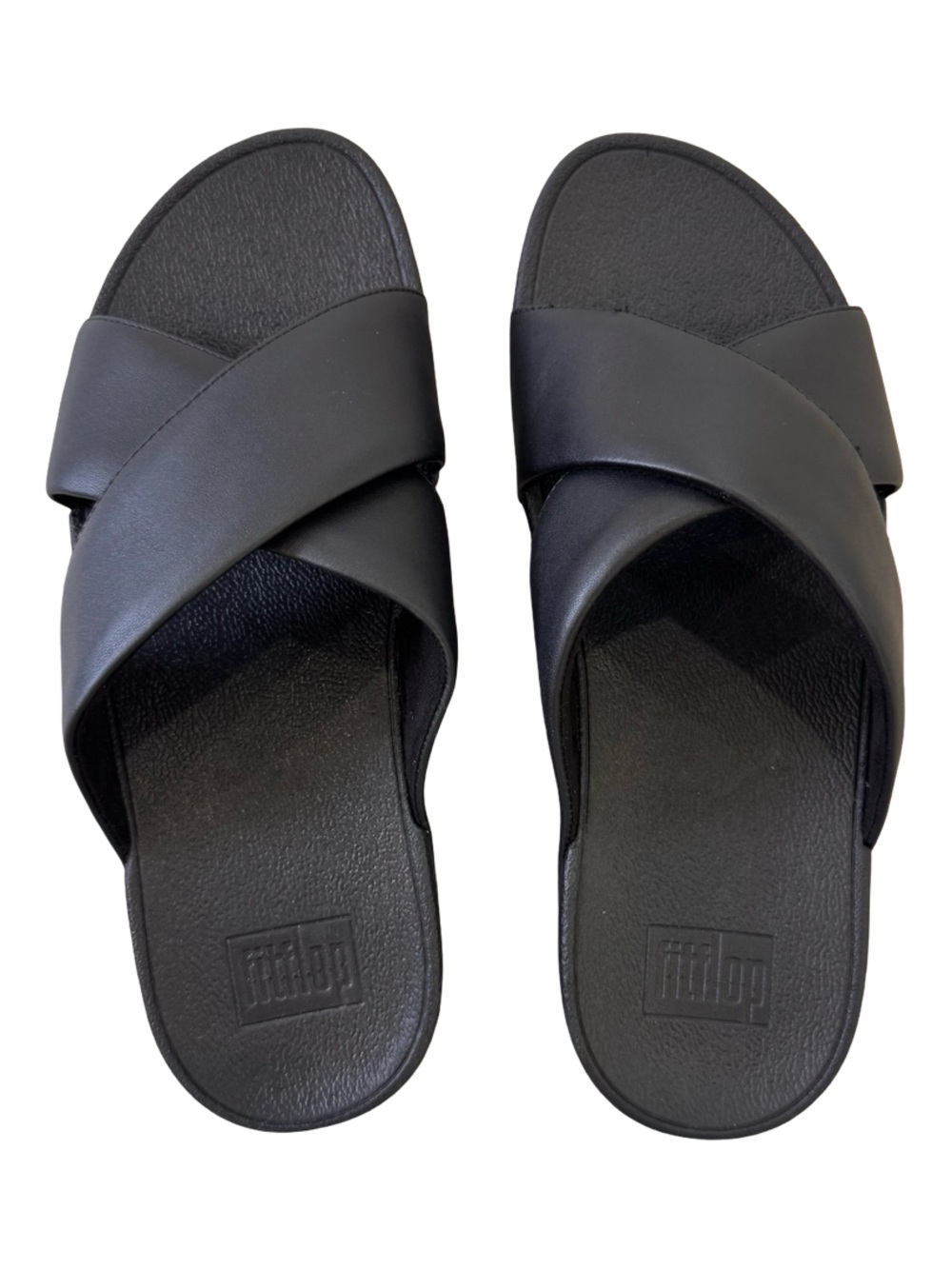 Fitflop Women's Black Crisscross Slide Sandals - Picture 4 of 7